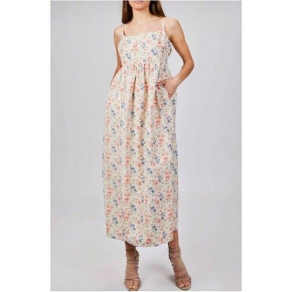 Rebecca Taylor Dresses & Skirts - Rebecca Taylor Emma Printed Midi Dress Sundress Floral Cotton Silk LIning Sz 12